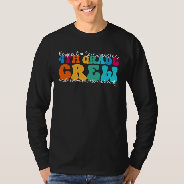 4th Grade Crew Appreciation Week Back to School T-Shirt (Vorderseite)