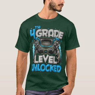 4th Grade Level Unlocked Game On 4th Grade Back To T-Shirt