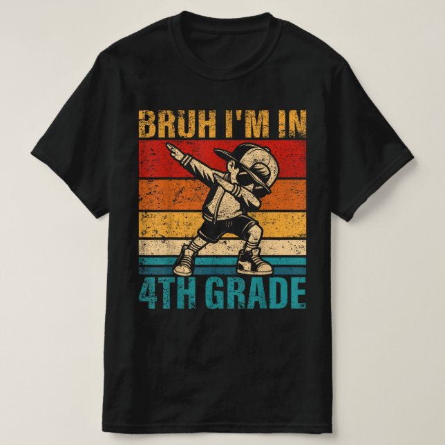 4th Grade Ready  Cute Back to School Character Tee (Design vorne)