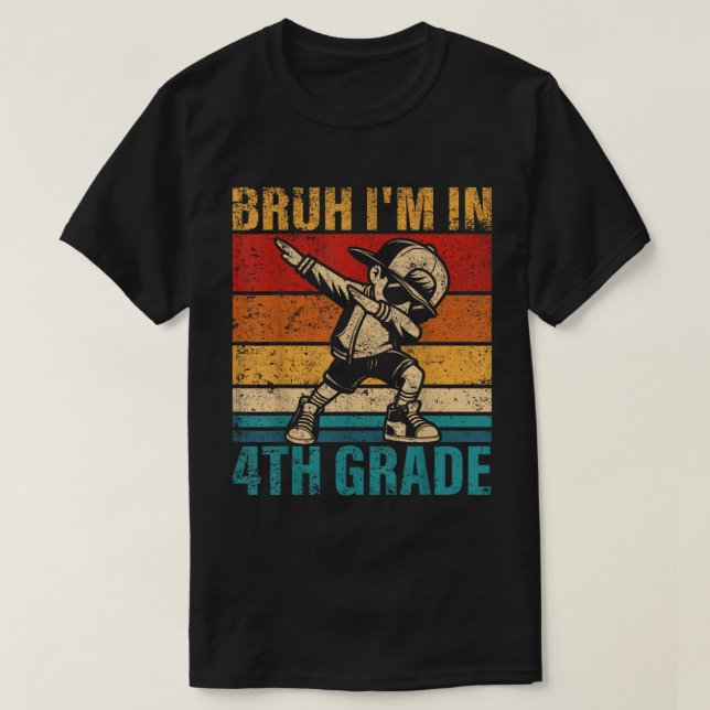 4th Grade Ready  Cute Back to School Character Tee (Design vorne)