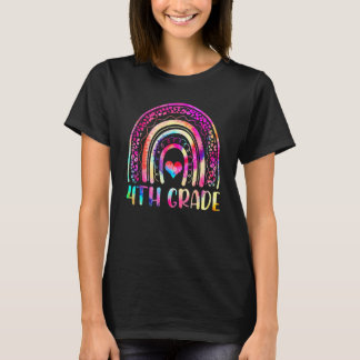 4th Grade Tie Dye Rainbow Welcome Back To School T T-Shirt