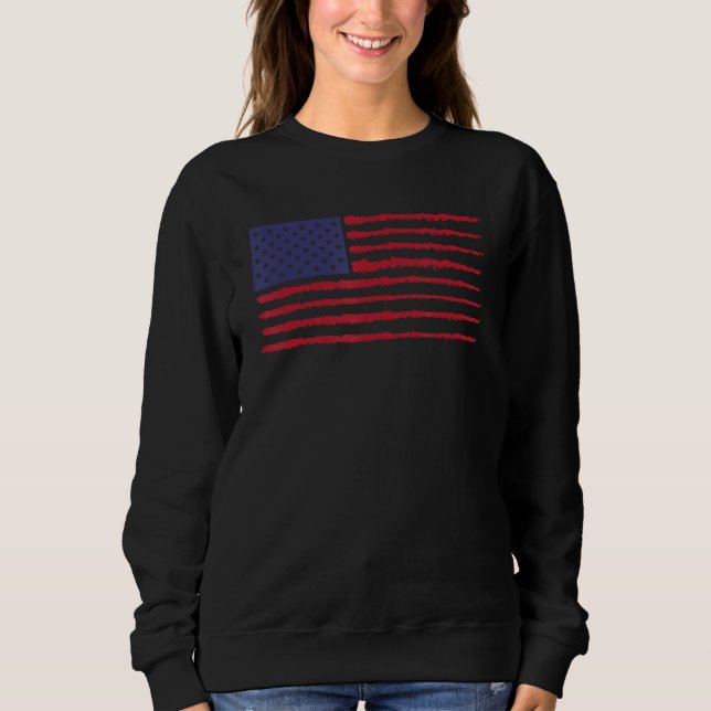 4th July American Patriotic Independence Day Men W Sweatshirt (Vorderseite)