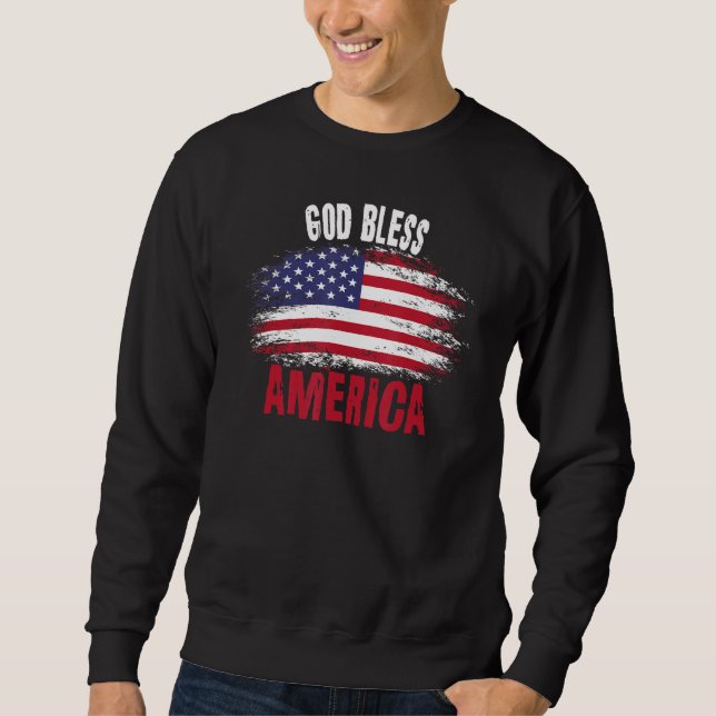 4th july apparel USA american flag 4th of july for Sweatshirt (Vorderseite)