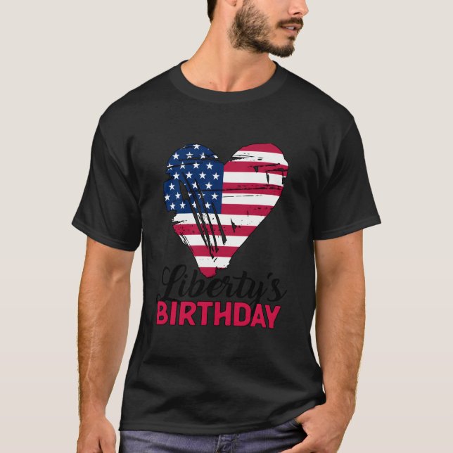 4Th July Uncle He Patriot America Usa Flag T-Shirt (Vorderseite)