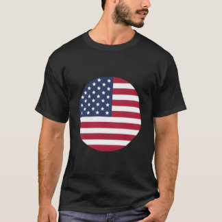 4Th July Usa Flag American Patriotic Minimalist T-Shirt