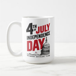 4th of July 250th Anniversary Independence Day Kaffeetasse