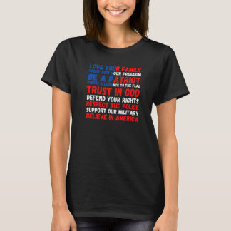 4th of July American Flag Patriotic 1776 Premium T-Shirt
