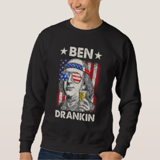 4th of July Ben Drankin Patriotic Sweatshirt