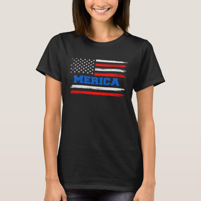4th of July Family Matching Clothes Red Blue White T-Shirt (Vorderseite)