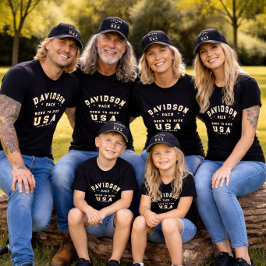 4th Of July Family Photos Born To Ride Customize T-Shirt