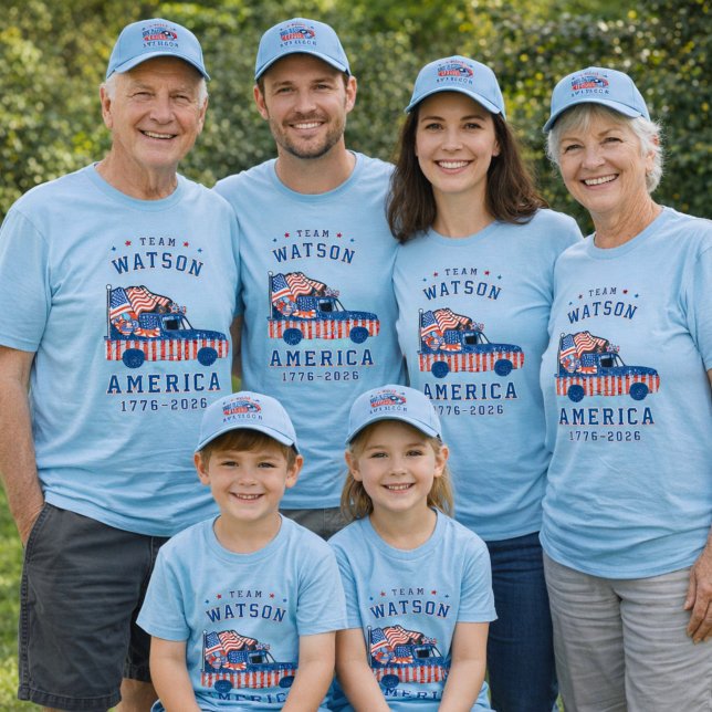 4th Of July Family Photos Matching Group Customize T-Shirt (Von Creator hochgeladen)