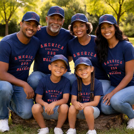 4th Of July Family Photos Matching Group Customize T-Shirt
