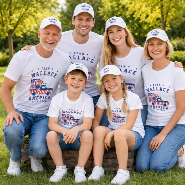 4th Of July Family Photos Matching Group Customize T-Shirt (Von Creator hochgeladen)
