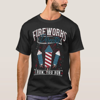 4th of July Fireworks Director Patriotic American T-Shirt