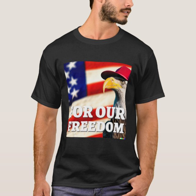 4th of July freedom symbol T-Shirt (Vorderseite)