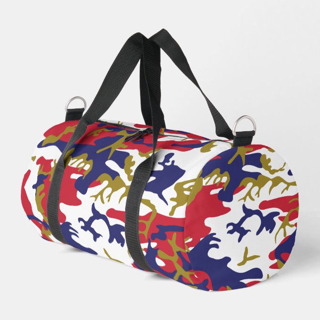 4th of July, Independence day, Camouflage Gold Duffle Bag (Linke Seite)