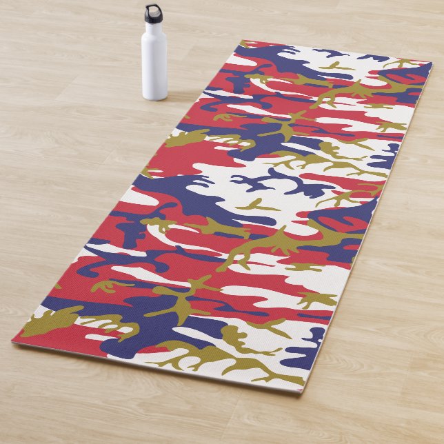4th of July, Independence day, Camouflage Gold Yogamatte (Beispiel)