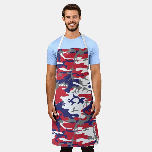 4th of July, Independence day, Camouflage Gray Schürze (Getragen)