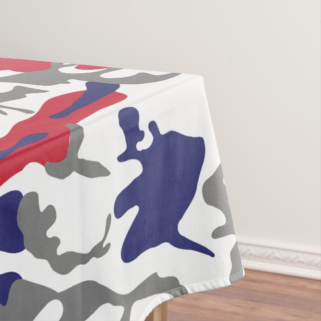 4th of July, Independence day, Camouflage Gray Tischdecke (Beispiel)