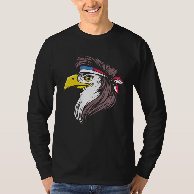 4th of July Independence Day USA Eagle America Pat T-Shirt (Vorderseite)