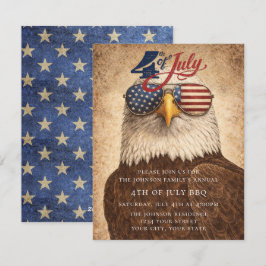 4th of July Party Invitation USA 250 Years Feiertagskarte