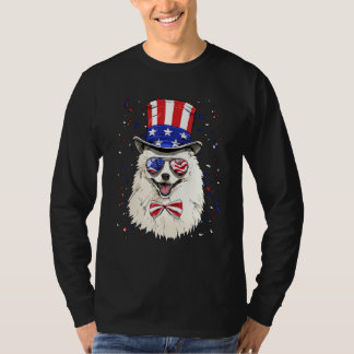 4th of July Patriotic American Eskimo Merica USA F T-Shirt