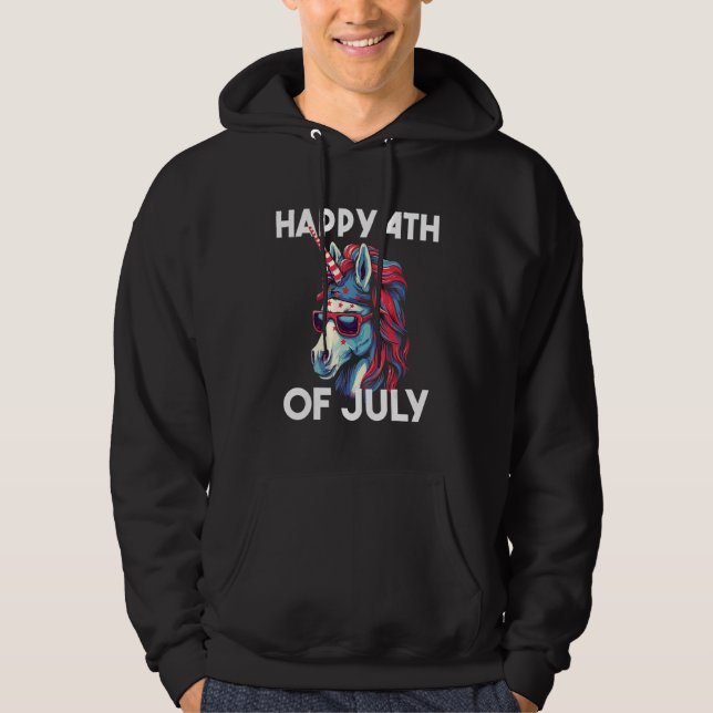 4th of July Patriotic USA American Independence Hoodie (Vorderseite)