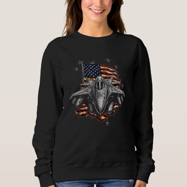 4th Of July  Patriotic USA Flag 1 Sweatshirt (Vorderseite)