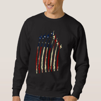 4th Of July  Patriotic USA Flag Sweatshirt