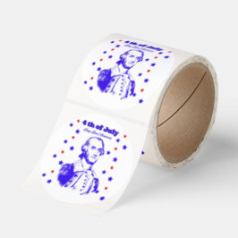 4th of July Runder Aufkleber