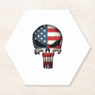 4th Of July Shirt For Women Men American Flag Skul Untersetzer