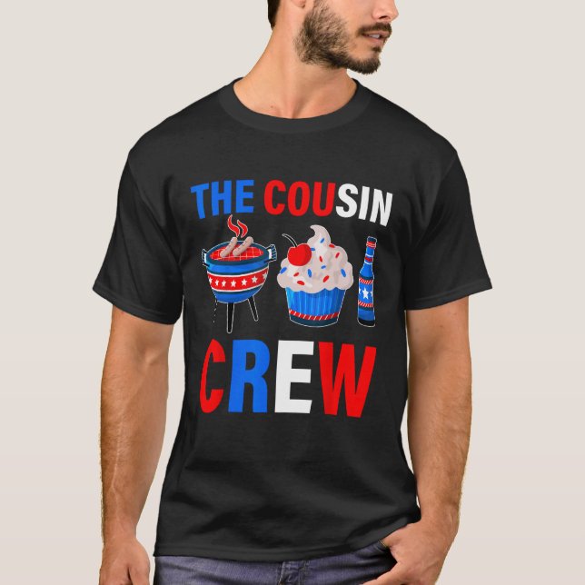 4th Of July Us Flag Popsicl The Cousin Crew 1 T-Shirt (Vorderseite)