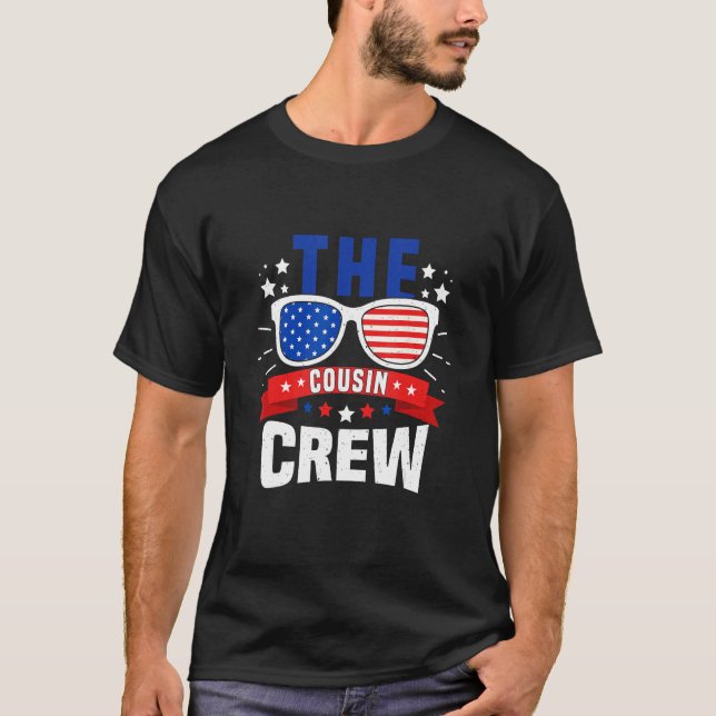 4th Of July Us Flag Popsicl The Cousin Crew 7 T-Shirt (Vorderseite)