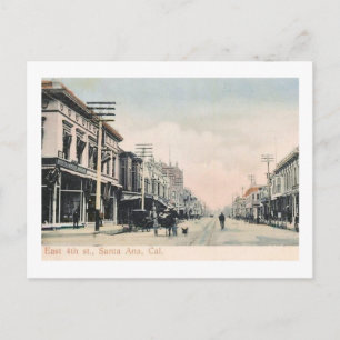 4th Street, Santa Ana, Kalifornien Vintag Postkarte