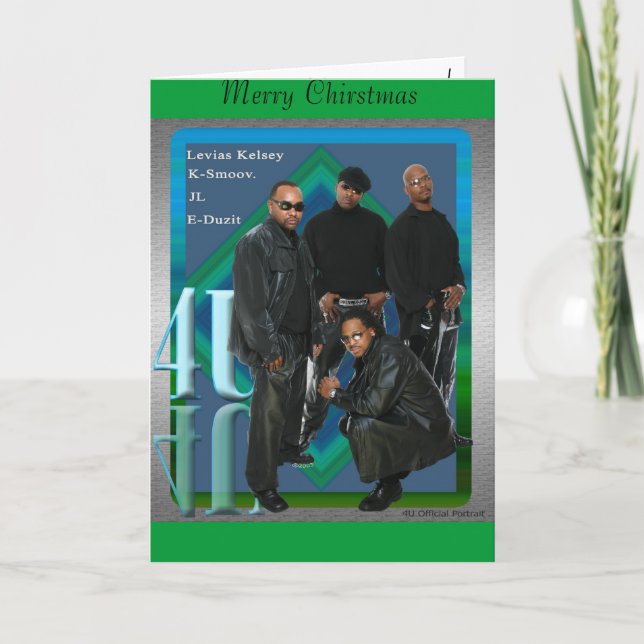 4U Weihnachtskarte Feiertagskarte (Vorderseite)