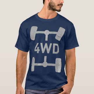 4WD Retro Offroad Overland 4x4 T-Shirt