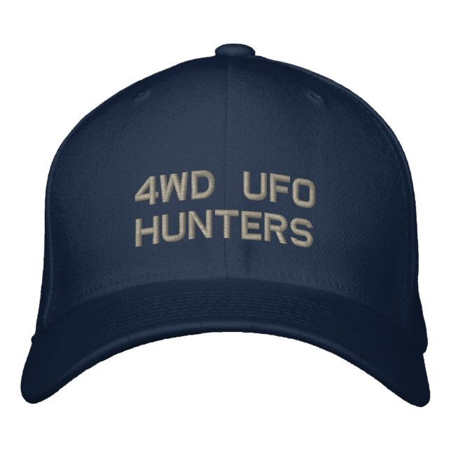 4WD UFO HUNTERS Flex Fit Bestickte Baseballkappe (Vorderseite)