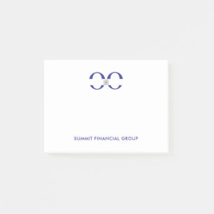 4x3 Benutzerdefinierter Geschäftslogo-Branding-Not Post-it Klebezettel