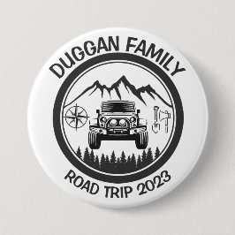 4x4-Familientrip Personalisierter benutzerdefinier Button