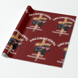 4x4 Outdoor-Enthusiasten rauschende Dinge Geschenkpapier