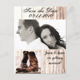 4x5 Card Boost Country Rustic Wester Einladung