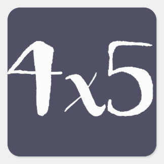 4x5 Großformat-Aufkleber - Weiß für Marine Quadratischer Aufkleber