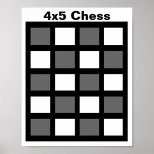 4x5 - Schach UMBAU Gitter (1-1/4" Poster