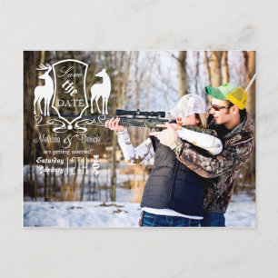 4x5 Typografie Save the Date Foto Ankündigung Postkarte