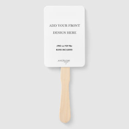 4x6" Doppelseitige Hochzeitsfanganzeige Fächer