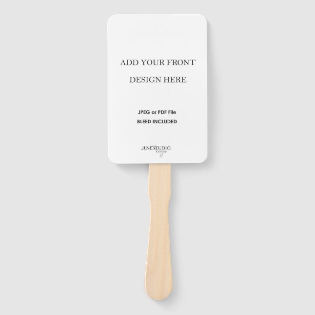 4x6" Doppelseitige Hochzeitsfanganzeige Fächer (Vorderseite)