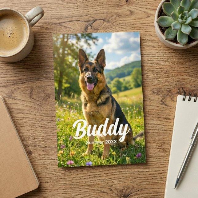 4x6 Pet Photo Print Personalized with Name & Date Fotodruck (The perfect 4x6 keepsake for any pet parent.)