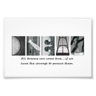 4x6 Traum Alphabet Fotografie Buchstaben