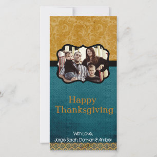 4x8 Aquamarine Folienkarte Erntedank Feiertagskarte