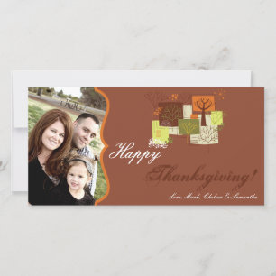 4x8 Herbstbaum Foliage FOTO Erntedank Card Feiertagskarte